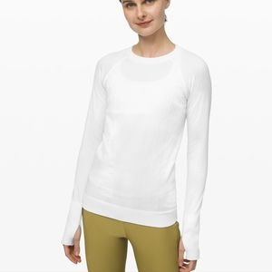 Lululemon Rest Less Pullover White EUC
